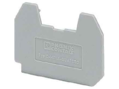 Product image 1 Phoenix D MT 1 5 QUATTRO End partition plate for terminal block
