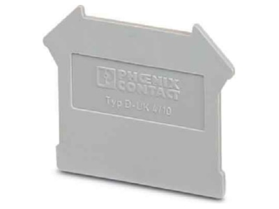Product image 1 Phoenix D UK 4 10 End partition plate for terminal block
