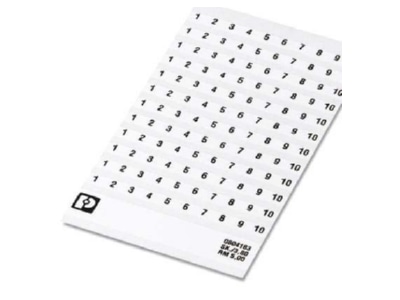 Product image 1 Phoenix SK 5 3 8 1 10 Label for terminal block 5mm white
