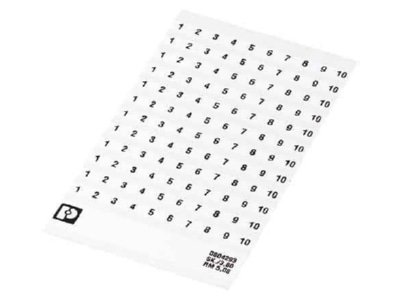 Product image 2 Phoenix SK 5 3 8 1 10 Label for terminal block 5mm white
