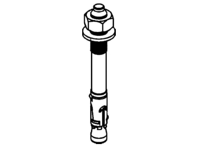 Line drawing Niedax DAZ 12X10 Anchor bolt M12x90mm
