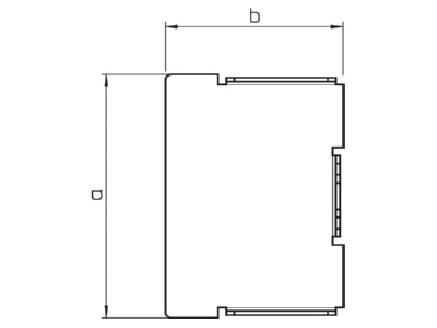 Ma�zeichnung 1 OBO LKM E40040FS Endstueck 40x40 Stahl