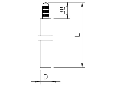 Ma�zeichnung 2 OBO 219 25 ST FT 1 5m Staberder standard