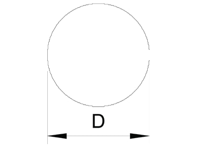 Ma�zeichnung 2 OBO RD 10 V2A 50m Rundleiter d 10mm  50m Ring