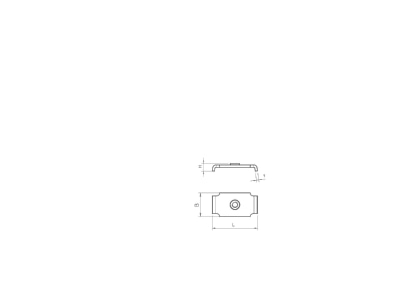 Ma�zeichnung 2 OBO T 6012 M4 G Gleitmutter ohne Schraube