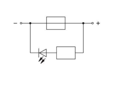 Circuit diagram WAGO 282 698 281 413 Blade fuse terminal block 25A 8mm