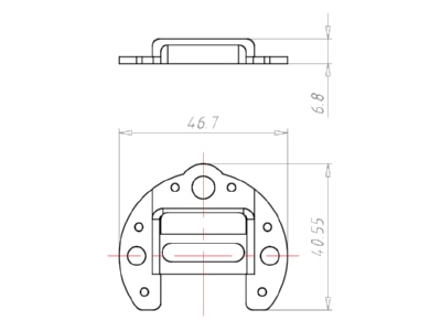 Mazeichnung Kaiser 1144 00 Deckenauslasstuelle