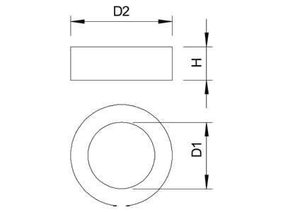 Ma�zeichnung 1 OBO 107CR VM 16 Reduzierdichteinsatz