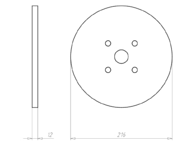 Dimensional drawing Kaiser 1293 97 Mineral fibres plate