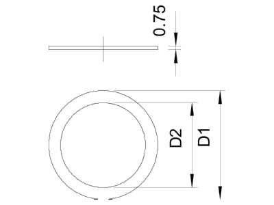 Ma�zeichnung 3 OBO 107 D PG11 GTP Druckring Stahl gal vz