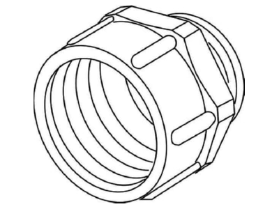 Dimensional drawing 1 Kleinhuis 1891M2025 Adapter ring M25   M20 plastic
