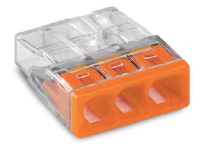 Produktbild WAGO 2273 203 Schraubenlose Verbindungsklemme 3x 0 5 2 5 orange 