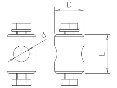 Ma�zeichnung 1 OBO 101 BB 16 Iso Combi Befestigungsbolzen