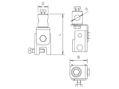 Ma�zeichnung 1 OBO 101 F 16 Iso Combi Falzbefestigung