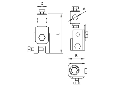 Ma�zeichnung 2 OBO 101 F 16 Iso Combi Falzbefestigung