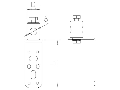 Ma�zeichnung 2 OBO 101 WG 16 Iso Combi Wandanschluss gew 