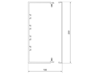 Mazeichnung Tehalit FB 99230 lgr Installationskanal