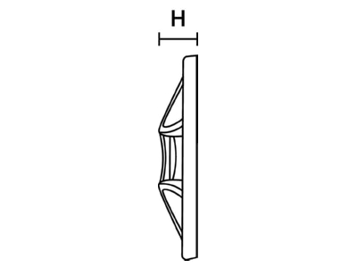 Dimensional drawing 3 Hellermann Tyton QM40 PA66 NA L1 Mounting element for cable tie