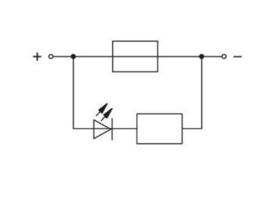 Circuit diagram WAGO 2006 1681 1000 449 Blade fuse terminal block 25A 7 5mm