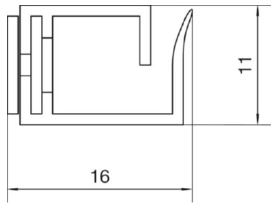 Mazeichnung Tehalit L 2212 gr Verdrahtungskanal