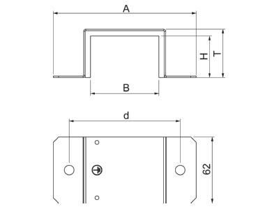 Mazeichnung 1 OBO BSKM VD 0711 Verbinder mit Dichtung 70x110mm