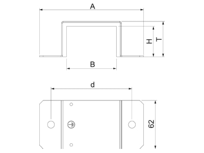 Mazeichnung 3 OBO BSKM VD 0711 Verbinder mit Dichtung 70x110mm