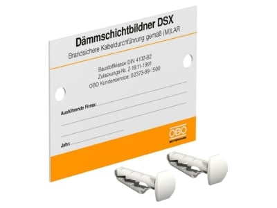 Product image OBO KS LAR DE Warning signing plate
