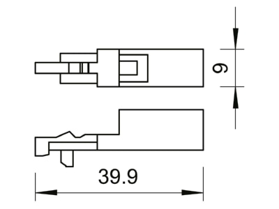 Ma�zeichnung 2 OBO LSA BF 180 LSA Basis und Feinschutz 180V