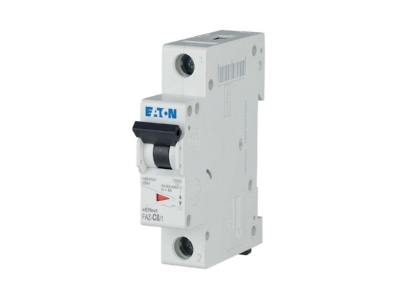 Ansicht links 2 Eaton FAZ C8 1 Leitungsschutzschalter C 8A  1p