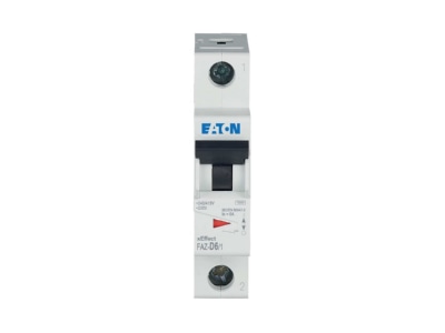Produktbild Eaton FAZ D6 1 Leitungsschutzschalter D 6A  1p