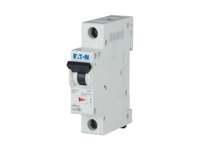 Ansicht links 1 Eaton FAZ D8 1 Leitungsschutzschalter D 8A  1p
