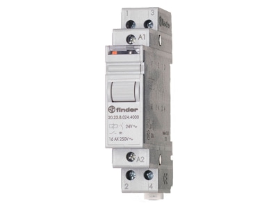 Produktbild 2 Finder 20 23 8 024 4000 Stromstossschal f DIN Schie 1S 1Oe 20A 24VAC