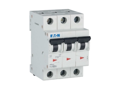 Ansicht rechts 2 Eaton FAZ B20 3 Leitungsschutzschalter B 20A  3p