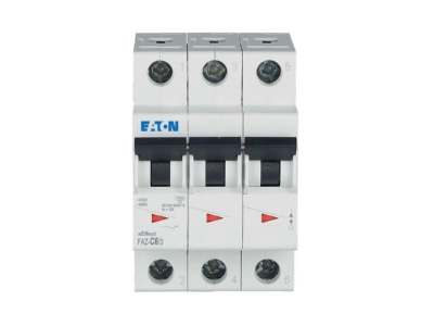 Product image 7 Eaton FAZ C6 3 Miniature circuit breaker 3 p C6A