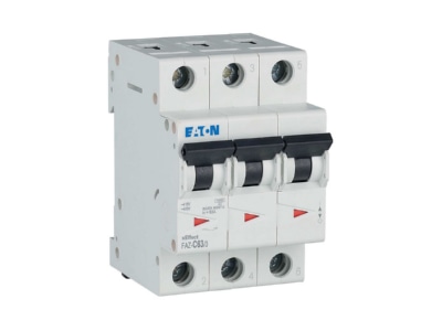 Product image view on the right 1 Eaton FAZ C63 3 Miniature circuit breaker 3 p C63A
