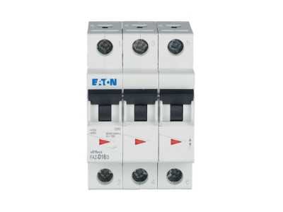 Produktbild Eaton FAZ D16 3 Leitungsschutzschalter D 16A  3p