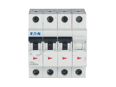 Product image 3 Eaton FAZ B13 3N Miniature circuit breaker 4 p B13A