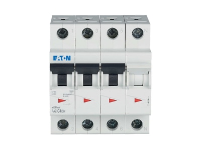 Produktbild 2 Eaton FAZ C4 3N Leitungsschutzschalter C 4A  3p N