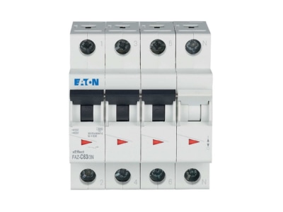 Produktbild 2 Eaton FAZ C63 3N Leitungsschutzschalter C 63A  3p N