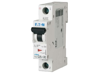 Product image Eaton FAZ C6 1 DC Miniature circuit breaker 1 p C6A
