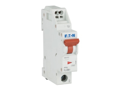 View right Eaton PLI D4 1 Miniature circuit breaker 1 p D4A