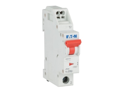 View right Eaton PLI D10 1 Miniature circuit breaker 1 p D10A