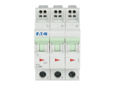Vorderseite Eaton PLI D8 3 Leitungsschutzschalter D 8A  3p Steckkl 