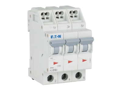Ansicht rechts Eaton PLI D16 3 Leitungsschutzschalter D 16A  3p Steckkl 