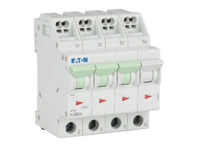 Ansicht rechts Eaton PLI D8 3N Leitungsschutzschalter D 8A  3p N Steckkl 