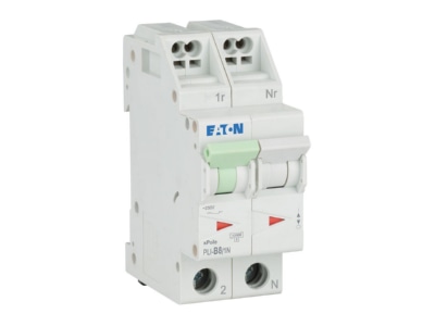 Ansicht rechts Eaton PLI B8 1N Leitungsschutzschalter B 8A  1p N Steckkl 