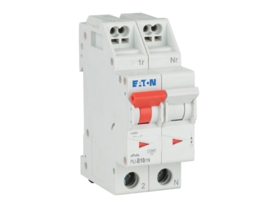 Ansicht rechts Eaton PLI B10 1N Leitungsschutzschalter B 10A  1p N Steckkl 