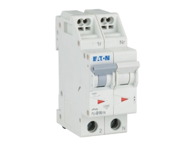 Produktbild 1 Eaton PLI B16 1N Leitungsschutzschalter B 16A  1p N Steckkl 