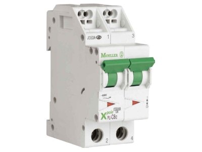 Produktbild Eaton PLI B2 2 Leitungsschutzschalter B 2A  2p Steckkl 