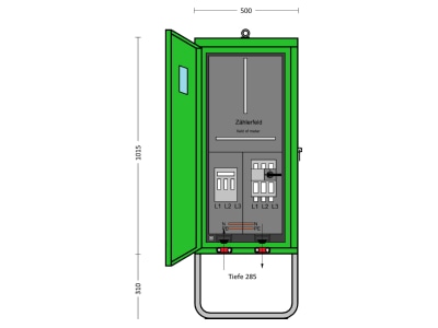Produktbild Elektra A 80 1Z Anschlussschrank